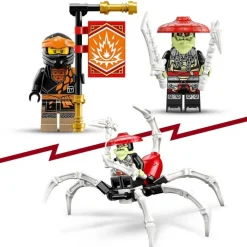 LEGO Puzzles Y Construcciones*Juguete De Animales Para Construir Dragon De Tierra Evo De Cole Y Escorpion Ninjago
