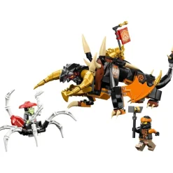 LEGO Puzzles Y Construcciones*Juguete De Animales Para Construir Dragon De Tierra Evo De Cole Y Escorpion Ninjago