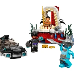 LEGO Puzzles Y Construcciones*Juguete De Construccion Black Panther: Wakanda Forever Sala Del Trono Del Rey Namor Con Animales Marinos Marvel