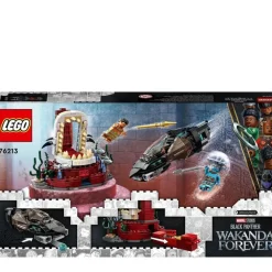LEGO Puzzles Y Construcciones*Juguete De Construccion Black Panther: Wakanda Forever Sala Del Trono Del Rey Namor Con Animales Marinos Marvel