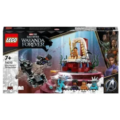 LEGO Puzzles Y Construcciones*Juguete De Construccion Black Panther: Wakanda Forever Sala Del Trono Del Rey Namor Con Animales Marinos Marvel