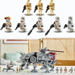LEGO Puzzles Y Construcciones*Juguete De Construccion Caminante At-Te Con Comandante Cody Star Wars