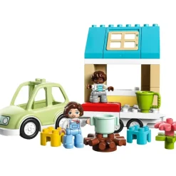 LEGO Puzzles Y Construcciones*Juguete De Construccion Educativo Casa Familiar Con Ruedas Y Coche Duplo