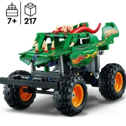 LEGO Puzzles Y Construcciones*Juguete De Construccion 2En1 Monster Jam Dragon O Buggy Cocodrilo Technic