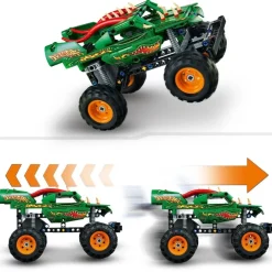 LEGO Puzzles Y Construcciones*Juguete De Construccion 2En1 Monster Jam Dragon O Buggy Cocodrilo Technic
