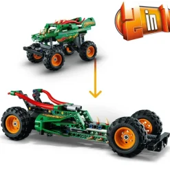 LEGO Puzzles Y Construcciones*Juguete De Construccion 2En1 Monster Jam Dragon O Buggy Cocodrilo Technic