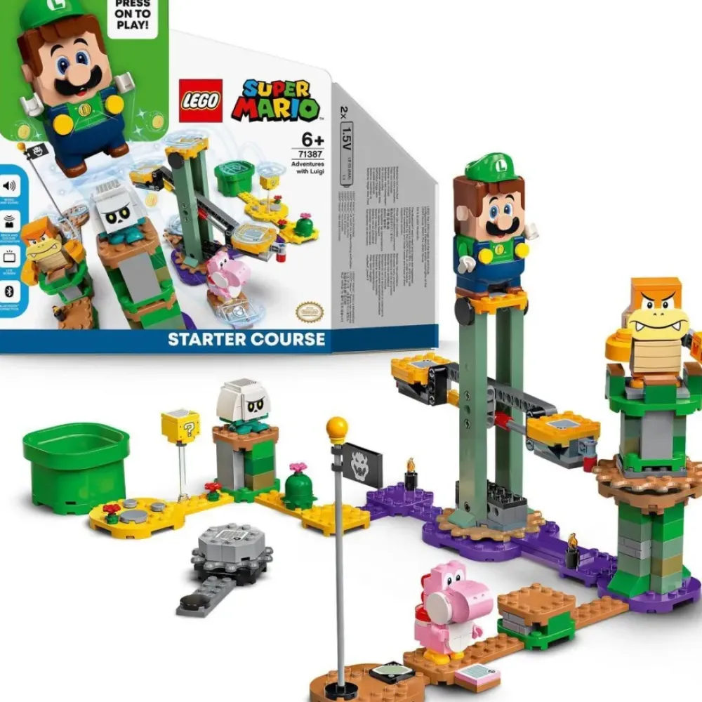 LEGO Puzzles Y Construcciones*Juguete De Construccion Interactivo Pack Inicial: Aventuras Con Luigi Figura Super Mario