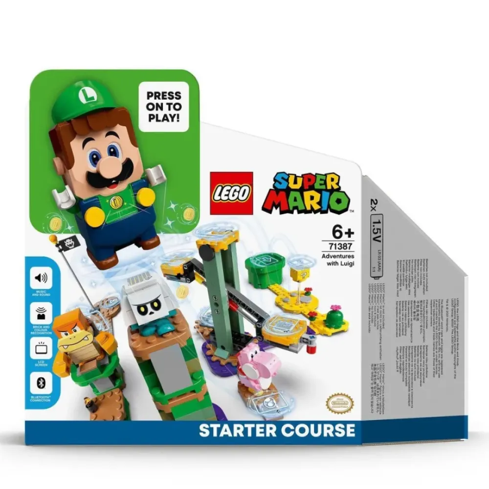 LEGO Puzzles Y Construcciones*Juguete De Construccion Interactivo Pack Inicial: Aventuras Con Luigi Figura Super Mario