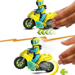LEGO Puzzles Y Construcciones*Juguete De Construccion Moto Acrobatica: Cibernauta Con Piloto City Stuntz