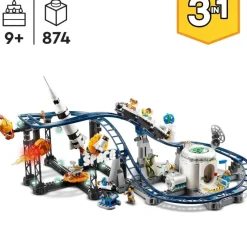 LEGO Puzzles Y Construcciones*Juguete De Construccion Montana Rusa Espacial Parque De Atracciones Space Roller Coaster Creator 3 En 1