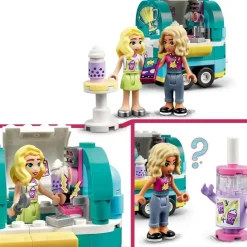 LEGO Puzzles Y Construcciones*Juguete De Construccion Moto Y Puesto Movil De Te De Burbujas Friends