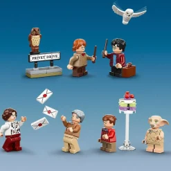 LEGO Puzzles Y Construcciones*Juguete De Construccion Numero 4 De Privet Drive Con Cartas Y Coche Wizarding World Harry Potter