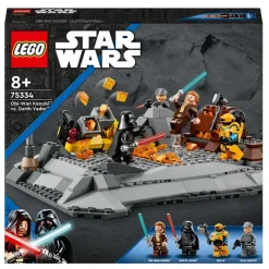 LEGO Puzzles Y Construcciones*Juguete De Construccion Obi-Wan Kenobi Vs. Darth Vader Con Espadas Laser Star Wars