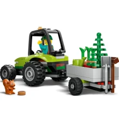 LEGO Puzzles Y Construcciones*Juguete De Construccion Tractor Forestal Con Remolque Y Mini Figura De Jardinero City