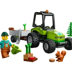 LEGO Puzzles Y Construcciones*Juguete De Construccion Tractor Forestal Con Remolque Y Mini Figura De Jardinero City