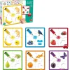 Goula Preescolar*Juguete De Madera Educativo 6 Puzzles De 4 Piezas Color Puzzle