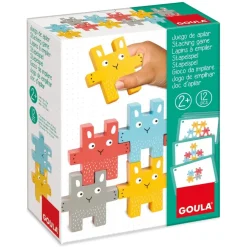 Goula Preescolar*Juguete De Madera Juego De Apilar Conejito