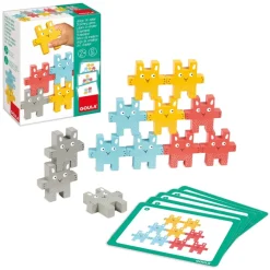 Goula Preescolar*Juguete De Madera Juego De Apilar Conejito