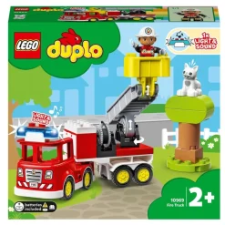LEGO Puzzles Y Construcciones*Juguete Educativo De Construccion Camion De Bomberos Con Luz Y Sonido Duplo