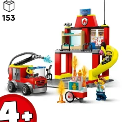 LEGO Puzzles Y Construcciones*Juguete Educativo De Construccion Parque De Bomberos Y Camion De Bomberos City