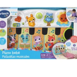 VTech Preescolar*Juguete Educativo Piano Bebe Pataditas Musicales Baby