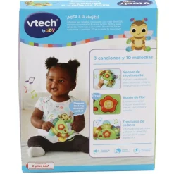 VTech Preescolar*Juguete Para Bebes Baby Sonajero Y Pandereta, Abejita Musical Interactiva Para Agitar Baby