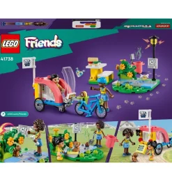 LEGO Puzzles Y Construcciones*Juguetes De Animales Bici De Rescate Canino Con Mini Munecas Friends
