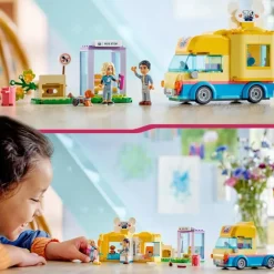 LEGO Puzzles Y Construcciones*Juguetes De Animales Furgoneta De Rescate Canino Con Mini Munecas Friends