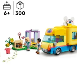 LEGO Puzzles Y Construcciones*Juguetes De Animales Furgoneta De Rescate Canino Con Mini Munecas Friends