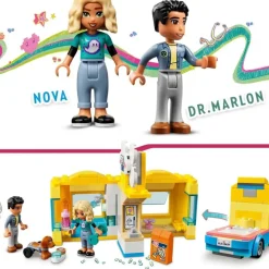 LEGO Puzzles Y Construcciones*Juguetes De Animales Furgoneta De Rescate Canino Con Mini Munecas Friends