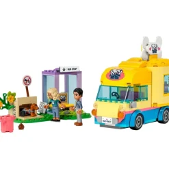 LEGO Puzzles Y Construcciones*Juguetes De Animales Furgoneta De Rescate Canino Con Mini Munecas Friends