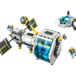 LEGO Puzzles Y Construcciones*Juguetes Inspirados En Nasa Estacion Espacial Lunar Con Mini Figuras De Astronautas City Space