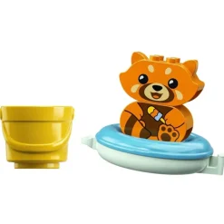 LEGO Puzzles Y Construcciones*Juguetes Para La Banera Diversion En El Bano: Panda Rojo Flotante Duplo