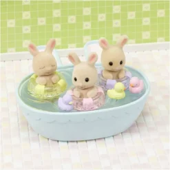 Sylvanian Families Munecas Y Peluches*La Hora Del Bano De Los Trillizos