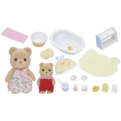 Sylvanian Families Munecas Y Peluches*La Hora Del Bano Para El Bebe