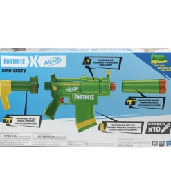 Nerf Juguetes Al Aire Libre*Lanzador Blaster Smg-Zesty De Fortnite