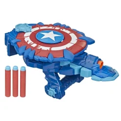 Nerf Muñecos Articulados*Lanzador Escudo Capitan America Avengers Monster Hunters