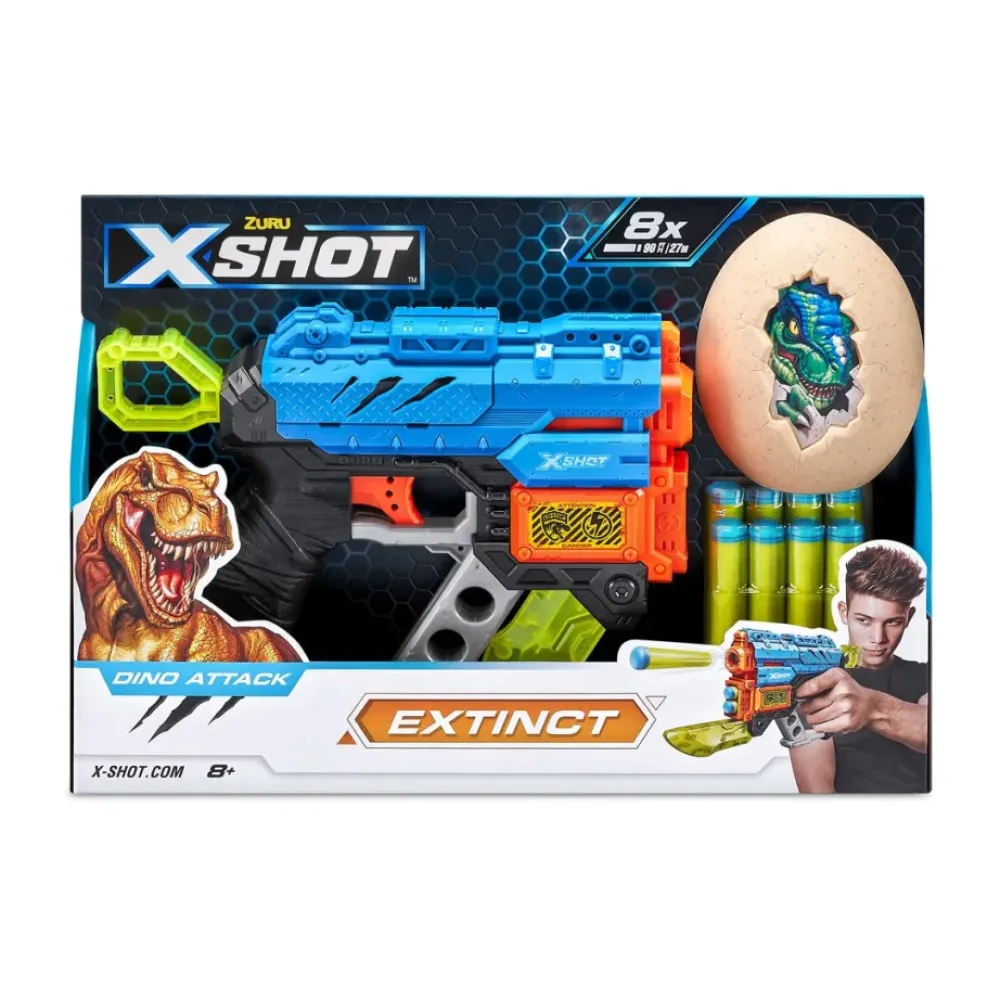 Zuru Juguetes Al Aire Libre*Lanzadora Dino Attack Extinct Con Dino-Diana Y 8 Dardos