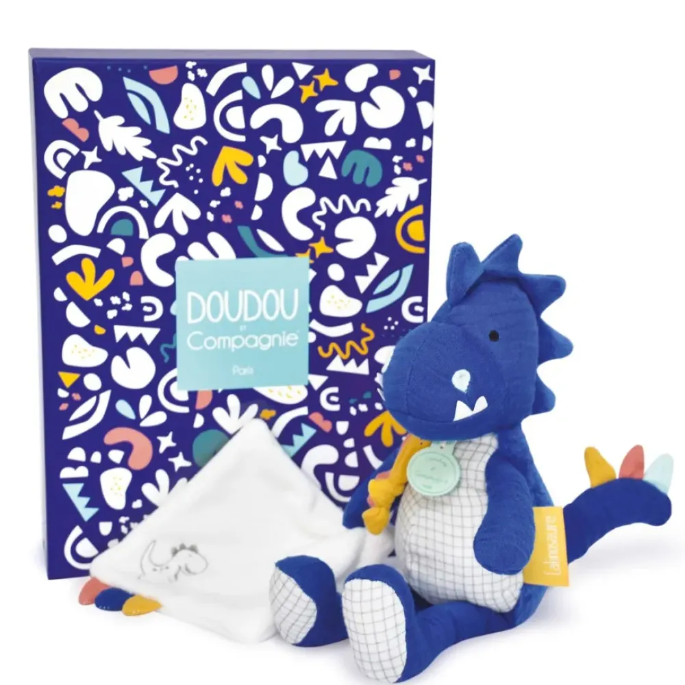 Doudou Et Compagnie Preescolar*Les Calinosauressashou, Pantin Avec Mantita (Azul)