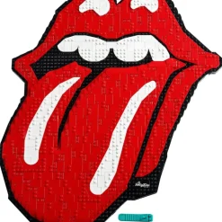 LEGO Puzzles Y Construcciones*Manualidades De Decoracion The Rolling Stones Logo Cuadro Moderno Art
