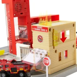 Matchbox Coches, Circuitos Y Radiocontrol* Conductores De Accion Set De Juego Con Sonidos Para Coches De Juguete