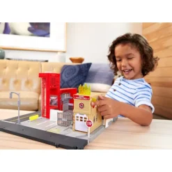 Matchbox Coches, Circuitos Y Radiocontrol* Conductores De Accion Set De Juego Con Sonidos Para Coches De Juguete