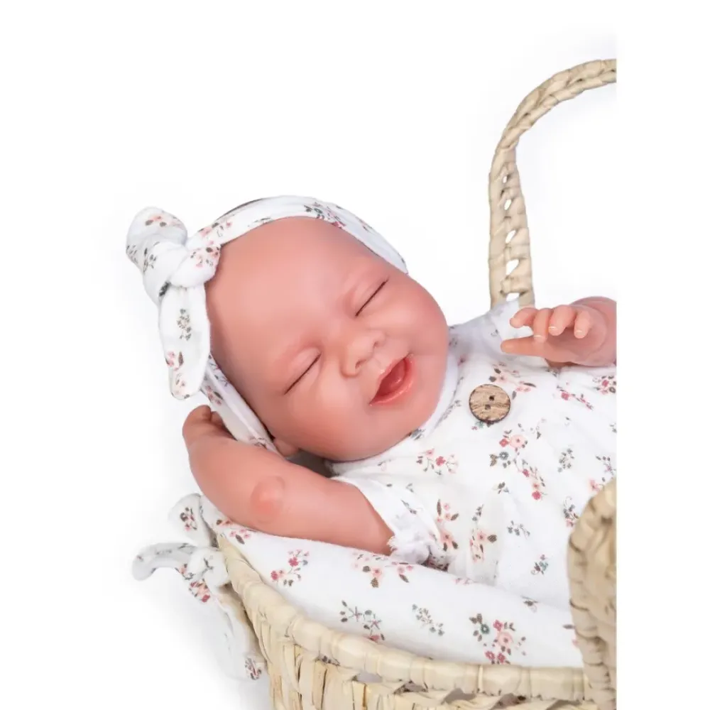 Muñecas Antonio Juan Munecas Y Peluches*Mi Pequeno Reborn Lluna Con Capazo Munecas Antonio Juan