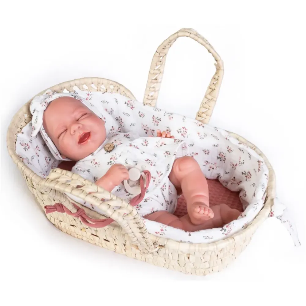 Muñecas Antonio Juan Munecas Y Peluches*Mi Pequeno Reborn Lluna Con Capazo Munecas Antonio Juan