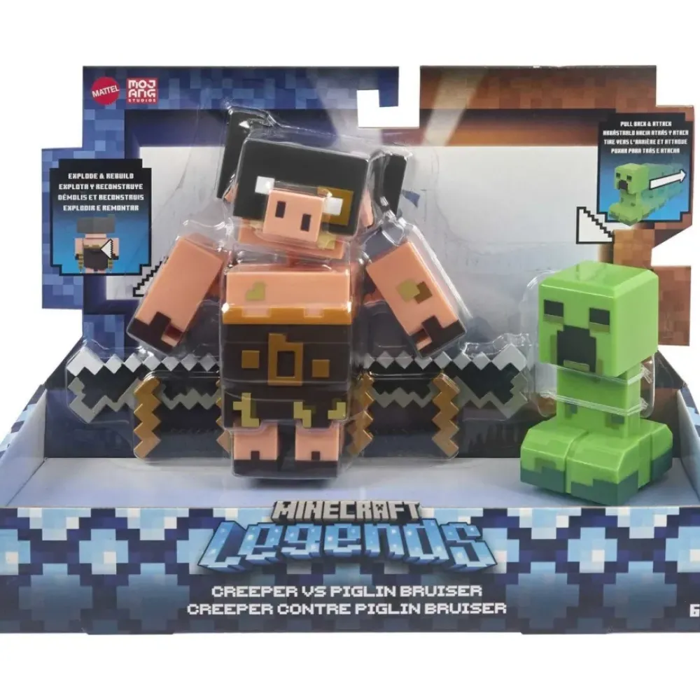 Minecraft Muñecos Articulados* Legends 2 Figuras De Accion Nerviosas Surtidas