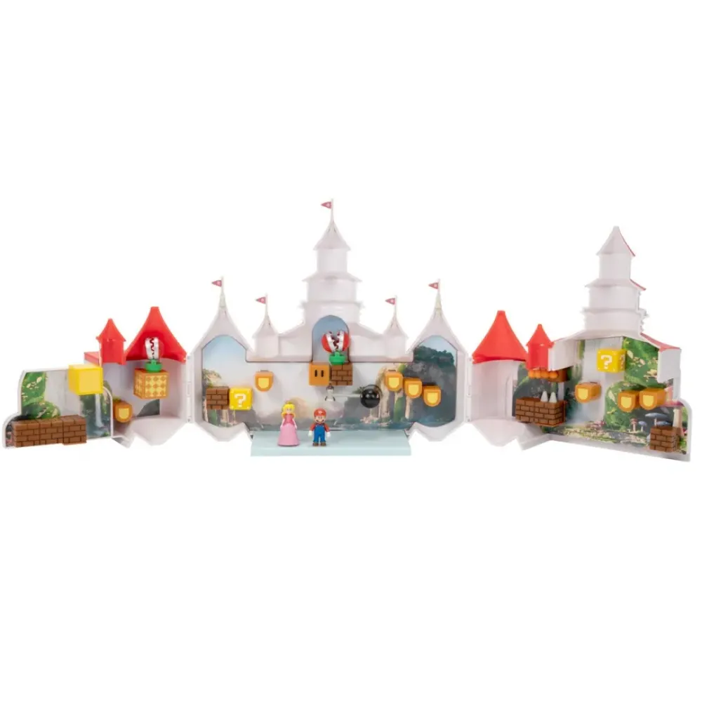 Nintendo Muñecos Articulados*Mini Playset Deluxe & 2 Mini Figuras Super Mario Bros La Pelicula