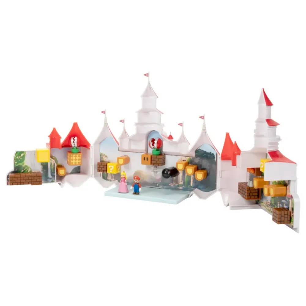 Nintendo Muñecos Articulados*Mini Playset Deluxe & 2 Mini Figuras Super Mario Bros La Pelicula