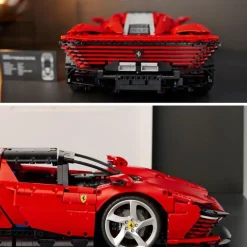 LEGO Puzzles Y Construcciones*Modelo De Coche Para Construir Ferrari Daytona Sp3 Escala 1:8 Technic
