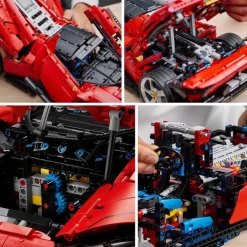 LEGO Puzzles Y Construcciones*Modelo De Coche Para Construir Ferrari Daytona Sp3 Escala 1:8 Technic