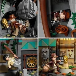 LEGO Puzzles Y Construcciones*Modelo De Construccion Templo Del Idolo Dorado Escena De La Pelicula Busca Del Arca Perdida Indiana Jones